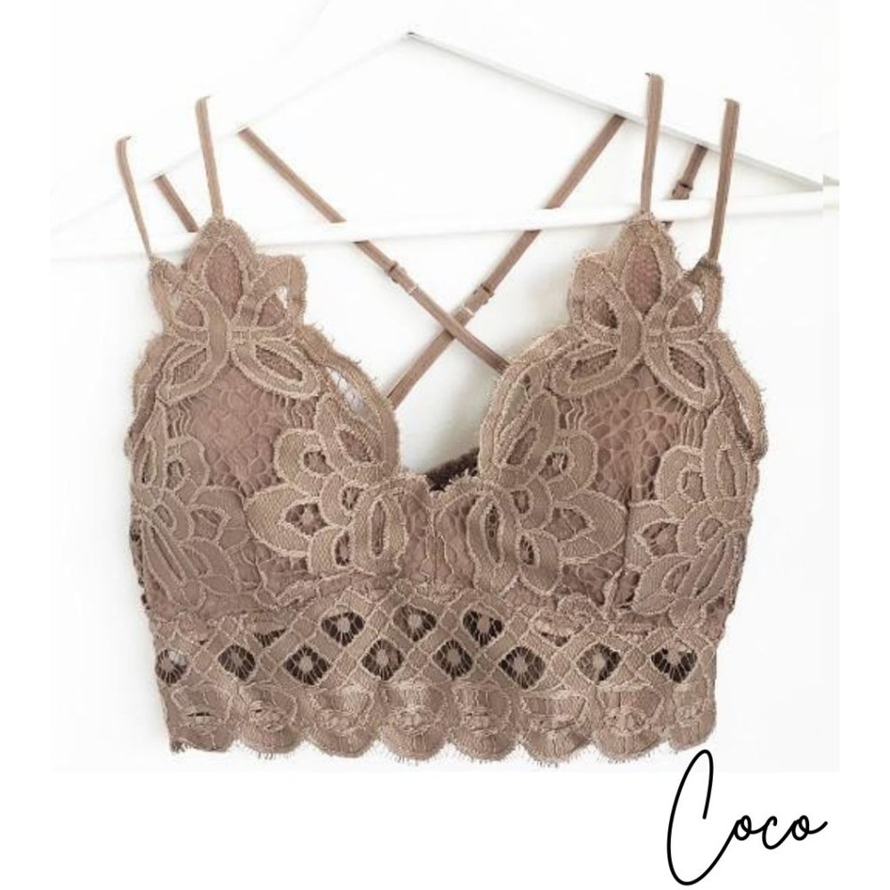 Anemone Lace Bralette- Coco